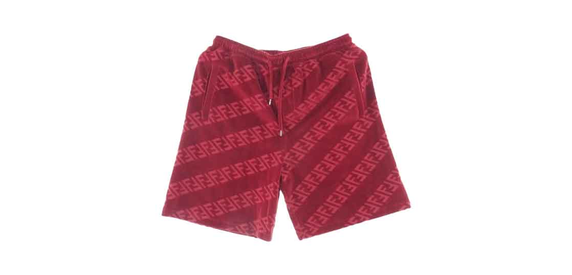 フェンディ 21SS FB0689 AKD0 ズッカ ロゴ ハーフ ショート パンツ レッド 買取実績