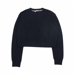 フェンディ エンボスロゴ ショート丈 クルーネック スウェット ブラック 買取実績