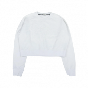 フェンディ エンボスロゴ ショート丈 クルーネック スウェット ホワイト 買取実績