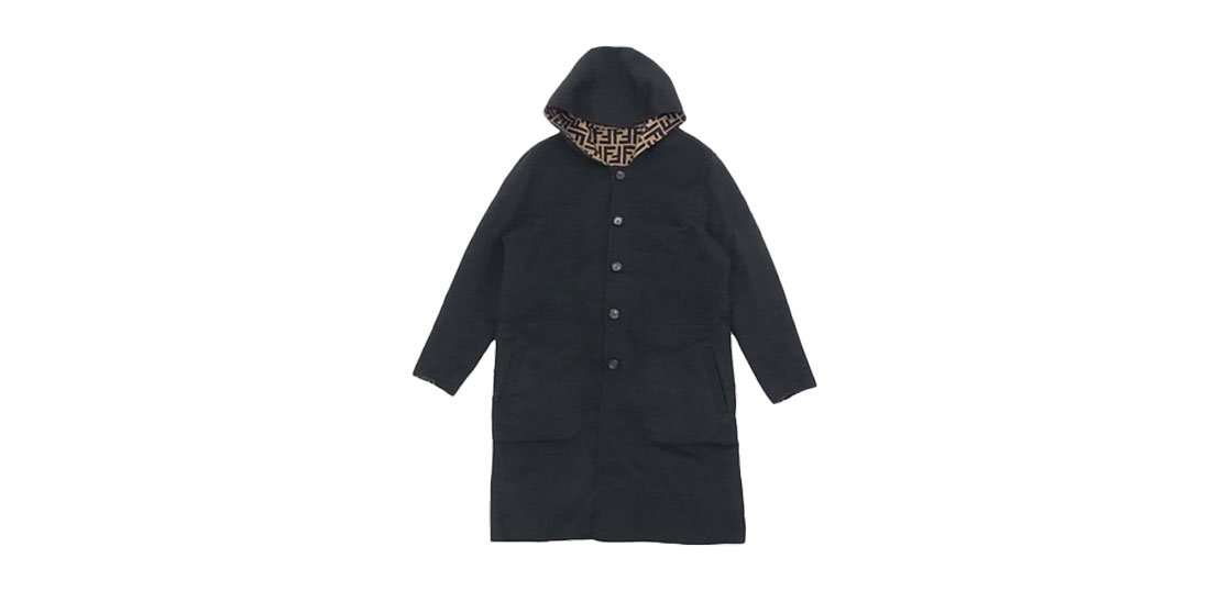 フェンディ FFロゴ リバーシブル フード コート 買取実績