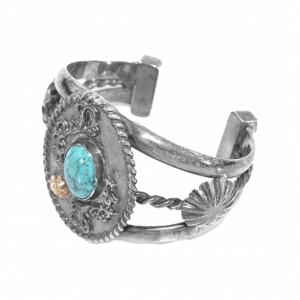 ファーストアローズ ターコイズ アポロコンチョ ワイヤー唐草 バングル 買取実績