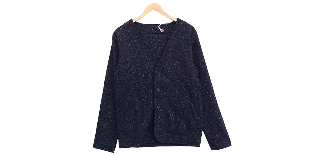 フランクリーダー ネップヘリンボーンウール カーディガン 0027006 買取実績