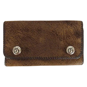 ガボール inc USA スカルTバー ヒポレザー カバ革 三つ折り 長財布 買取実績