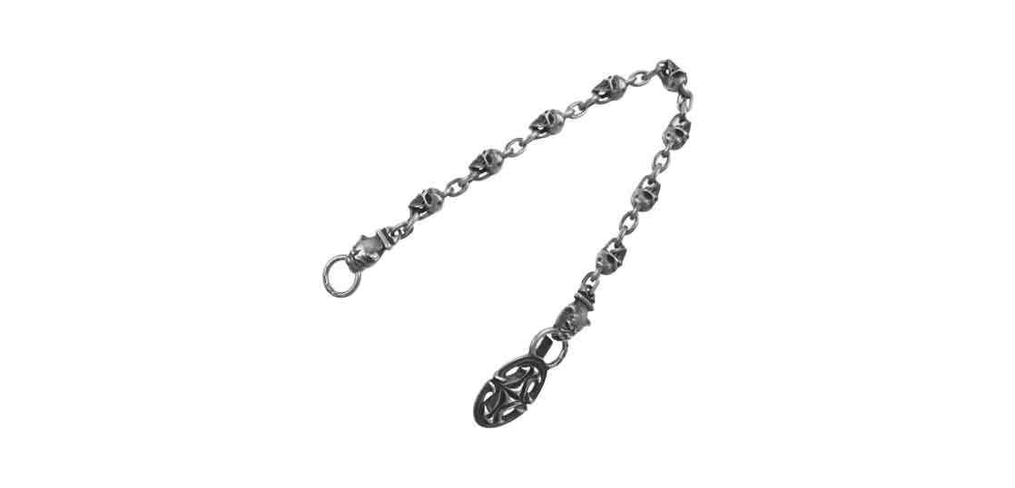 ガボール 生前 スカルプテッドオーバルキーパー 2首長ブルドッグ 8絶壁スカルリンク ウォレットチェーン 買取実績