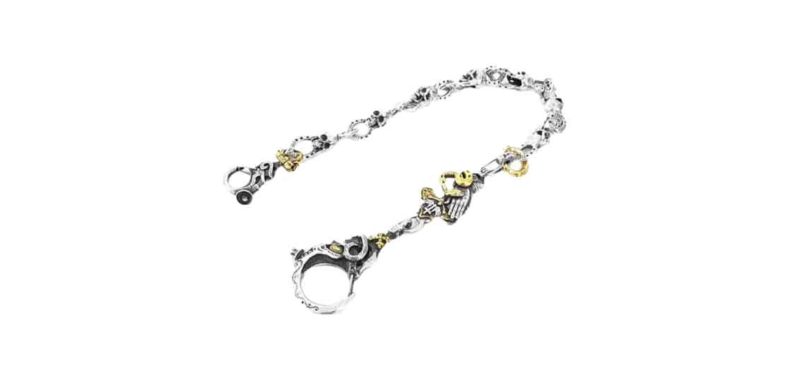 ガルシア カスタム オーダー スカル クロス ウォレットチェーン 買取実績