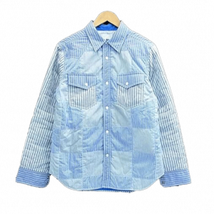 ガンリュウ キルティング ストライプ 長袖シャツ 買取実績