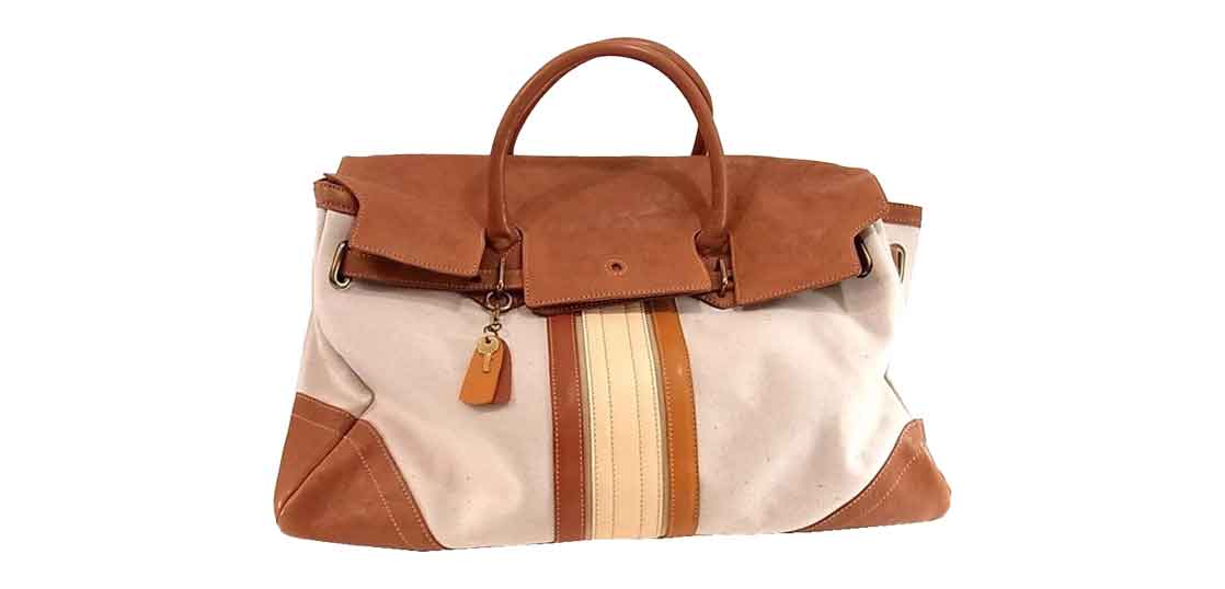 ゲンテン キャンバス レザー フラップポケット トートバッグ 買取実績