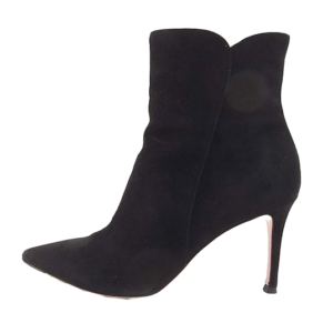 ジャンヴィトロッシ GIANVITO ROSSI LEVY 85 スエード サイドジップ ブーティー ショート ブーツ レディース ヒール ブラック系 買取実績