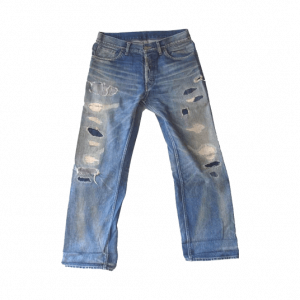 グラッドハンド BYGM-15-AW-24 クラッシュ加工 デニムパンツ 買取実績