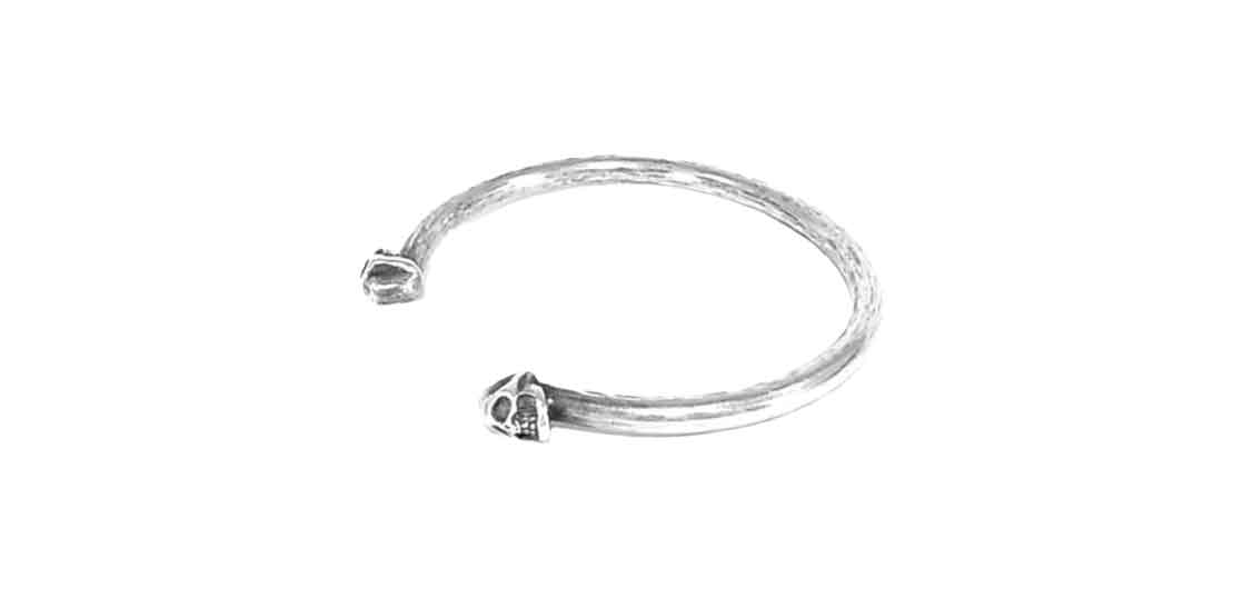 ゴールドキッド スカル シルバー ナロー バングル 買取実績