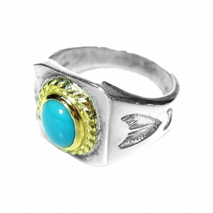 ゴローズ 金縄ターコイズ リング買取実績