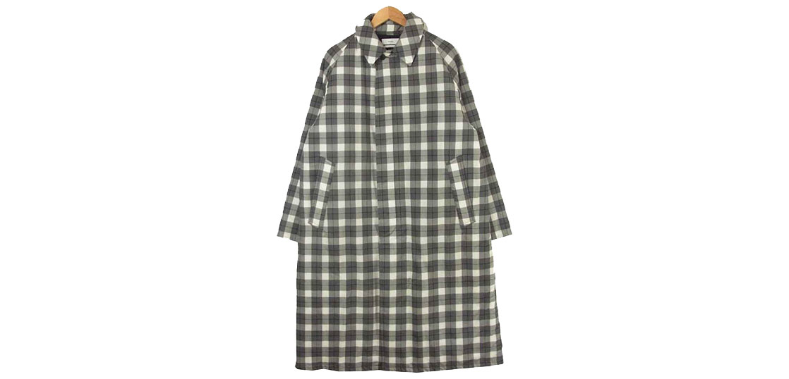 グラフペーパー 20AW ファインウール チェックコート 買取実績