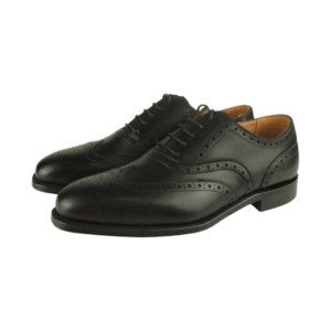 グレンソン 22356-01 バス 内羽根 パンチドキャップ トゥ レザー シューズ ブラック 買取実績