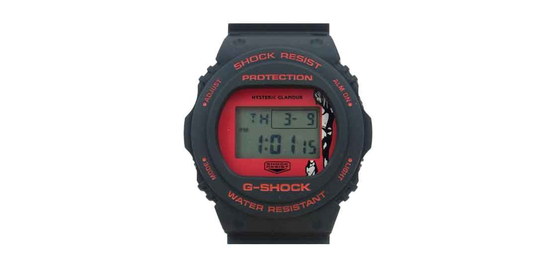 【美品】G-SHOCK×HYSTERIC GLAMOUR　DW-5750E Gショック DW-5750E × ヒステリックグラマー ウォッチ ブラック 買取実績