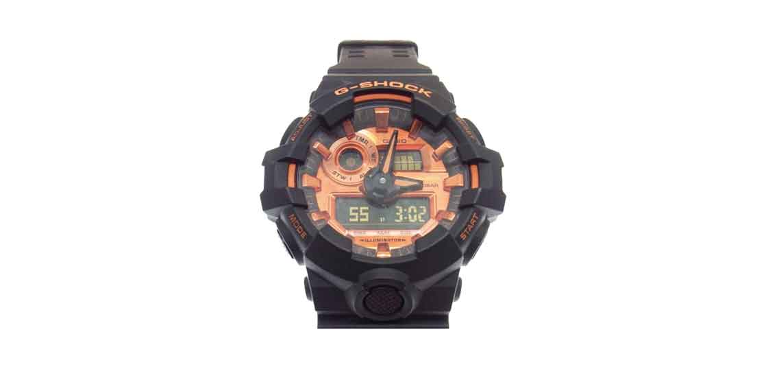 Gショック GA-700BR ブライトオレンジ アナデジ クォーツ ウォッチ ブラック 買取実績