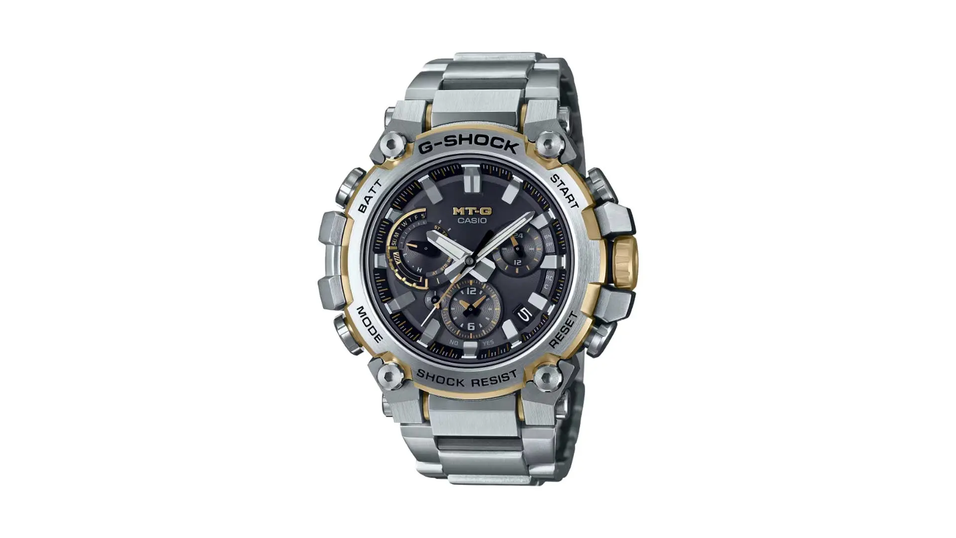 マ*ー様 G-SHOCK 3点まとめ売り　３００円スタート Gショック「MT-G」シリーズにメタル感溢れるシルバー×ゴールドの新作が