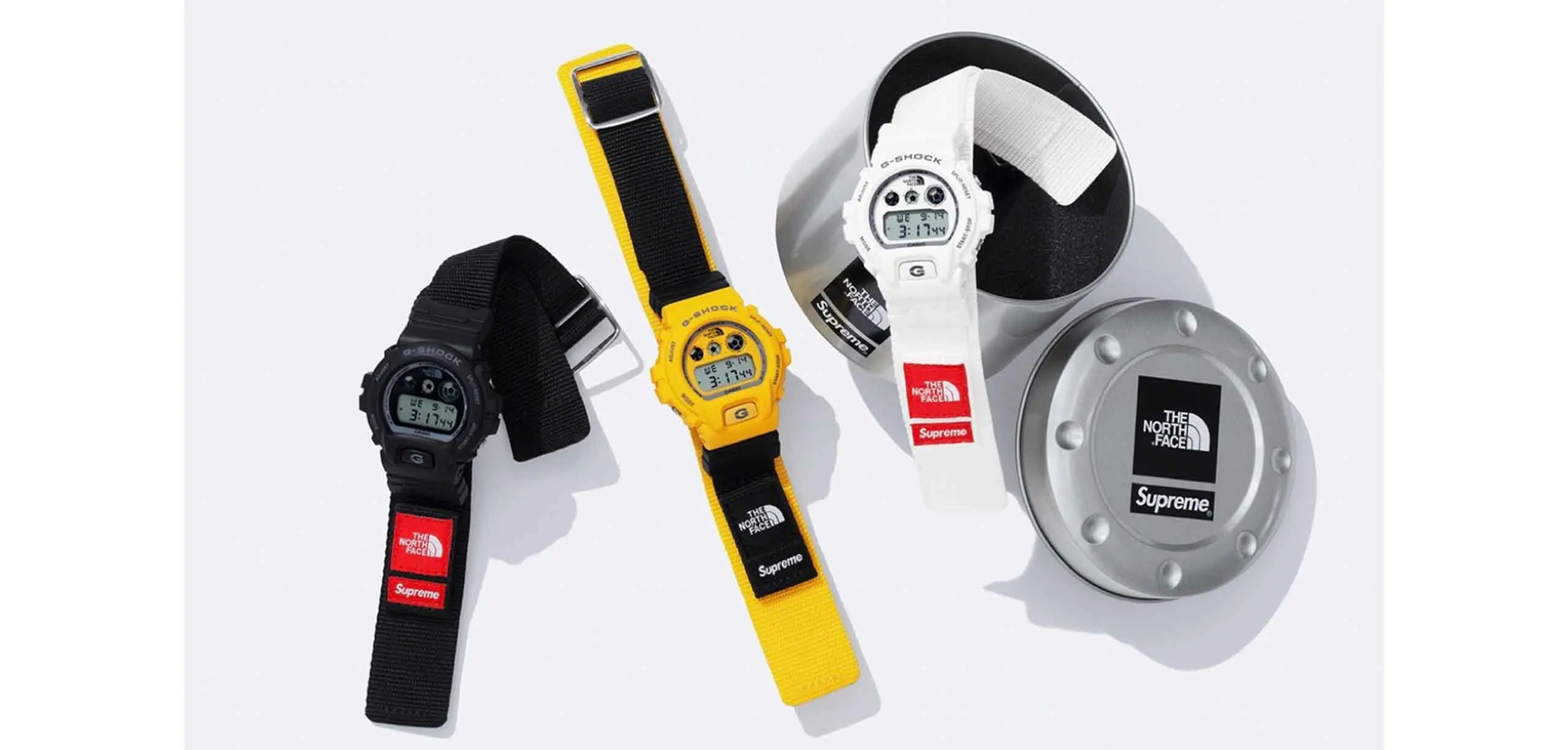 ★G-SHOCK × Supreme × THE NORTH FACE コラボ★ Gショック「DW-6900」×シュプリーム×ノースフェイスのトリプルコラボ