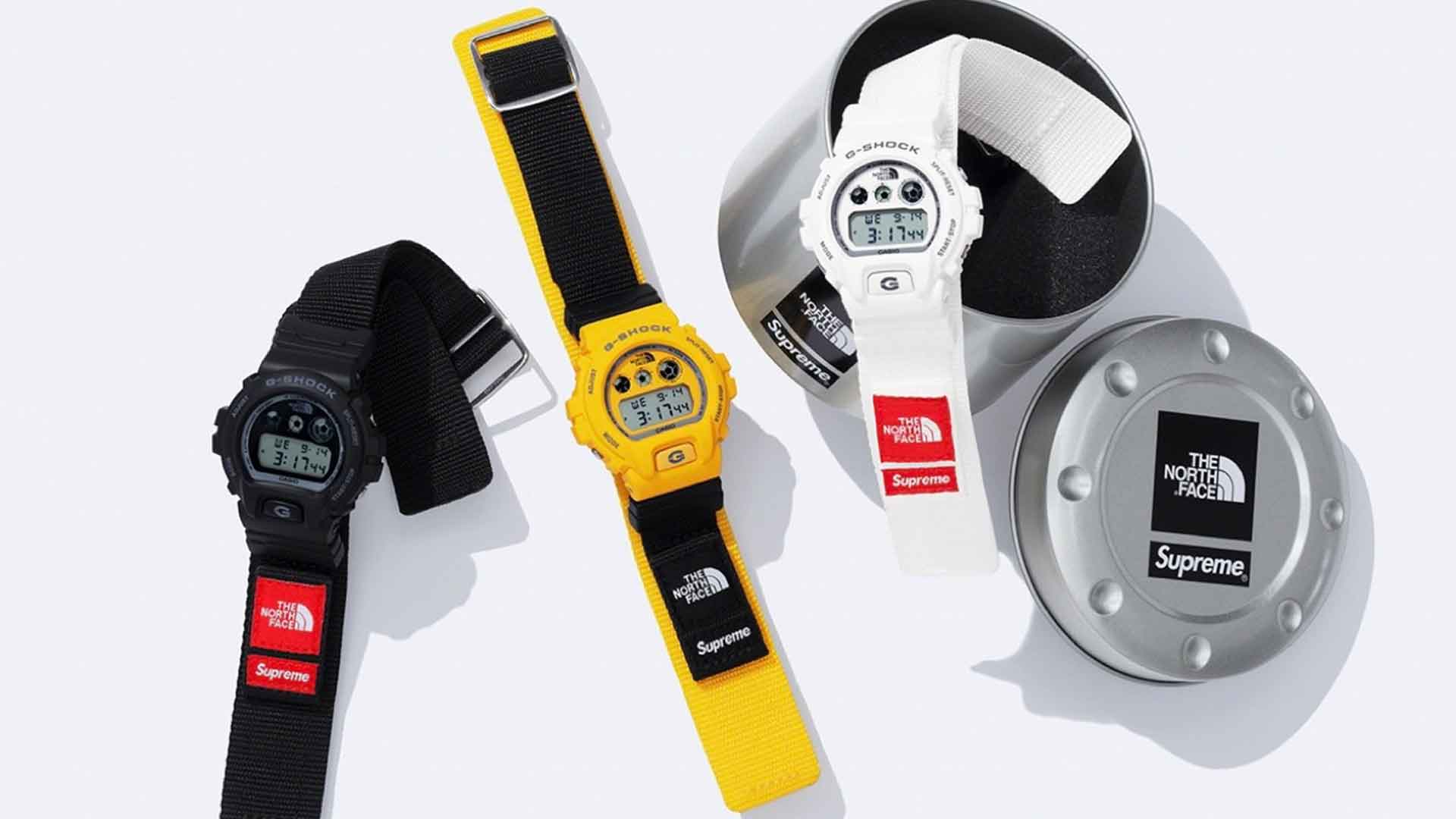 Supreme x THE NORTH FACE G-SHOCK 白 - 時計