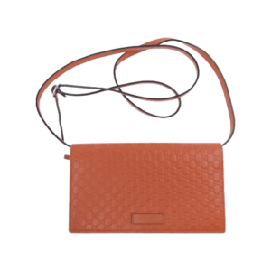 グッチ 466507 マイクログッチ シマ ショルダー ウォレット バッグ オレンジ 買取実績