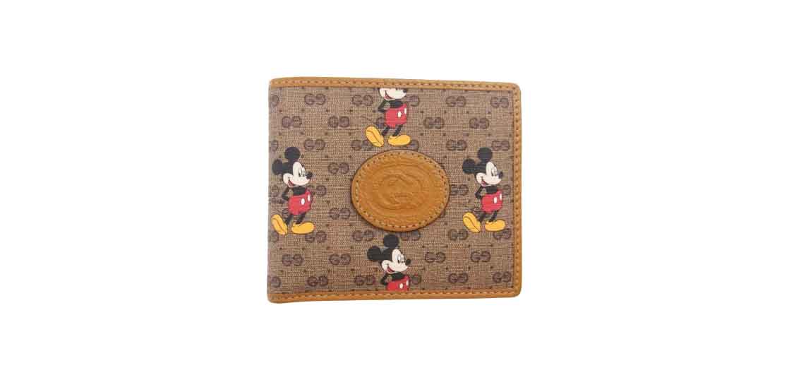 グッチ 602547 ディズニー ミッキー プリント GGスプリーム コンパクトウォレット 二つ折り ブラウン 買取実績