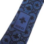 グッチ GG ビー スター シルク ジャカード ネクタイ ネイビー 買取実績 画像
