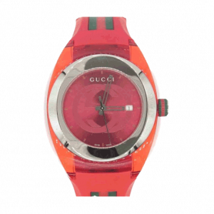 グッチ YA137103 137.1 SYNC シンク クオーツ リストウォッチ レッド 買取実績
