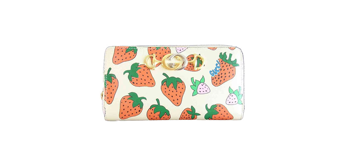 グッチ ズゥミ ストロベリー ラウンドファスナー ウォレット 買取実績