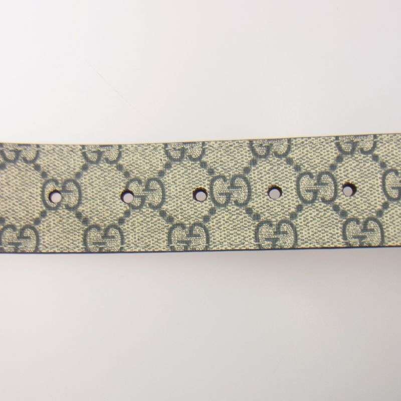 グッチ 114984 525040 グッチシマ GG インターロッキングGバックル シルバー金具 レザー ベルト 買取実績 画像