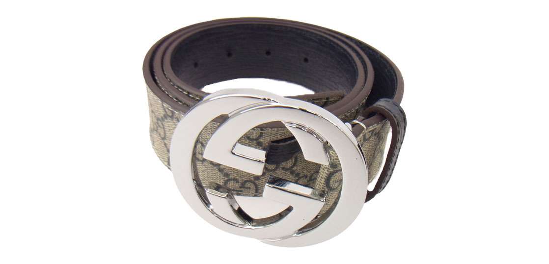 グッチ 114984 525040 グッチシマ GG インターロッキングGバックル シルバー金具 レザー ベルト 買取実績