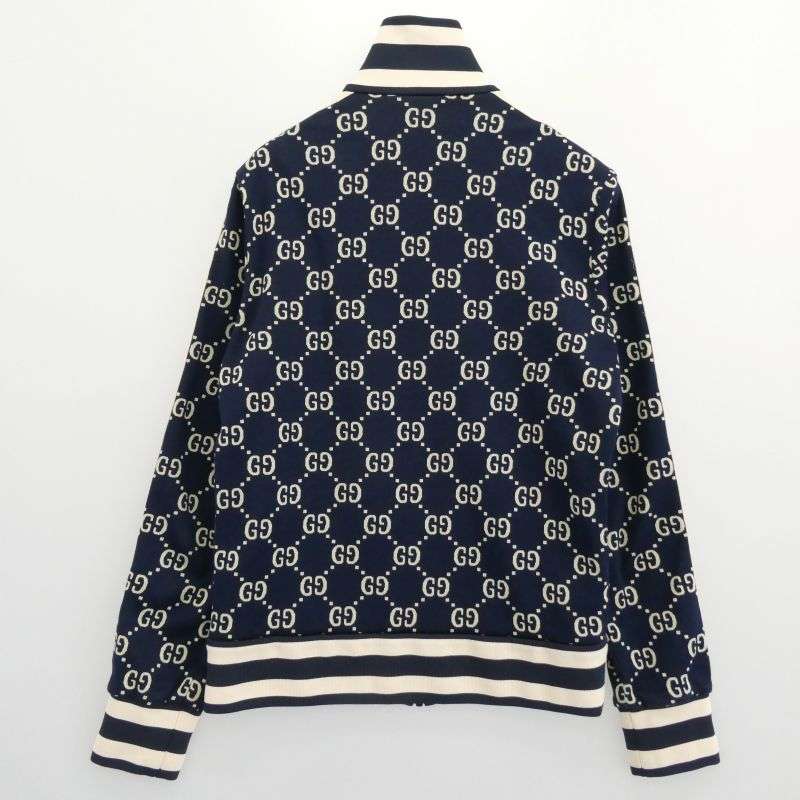 グッチ 18AW 496919 X9V05 イタリア製 GG Jacquard Cotton Jacket GGジャカード コットン サイドライン トラックジャケット 買取実績 画像