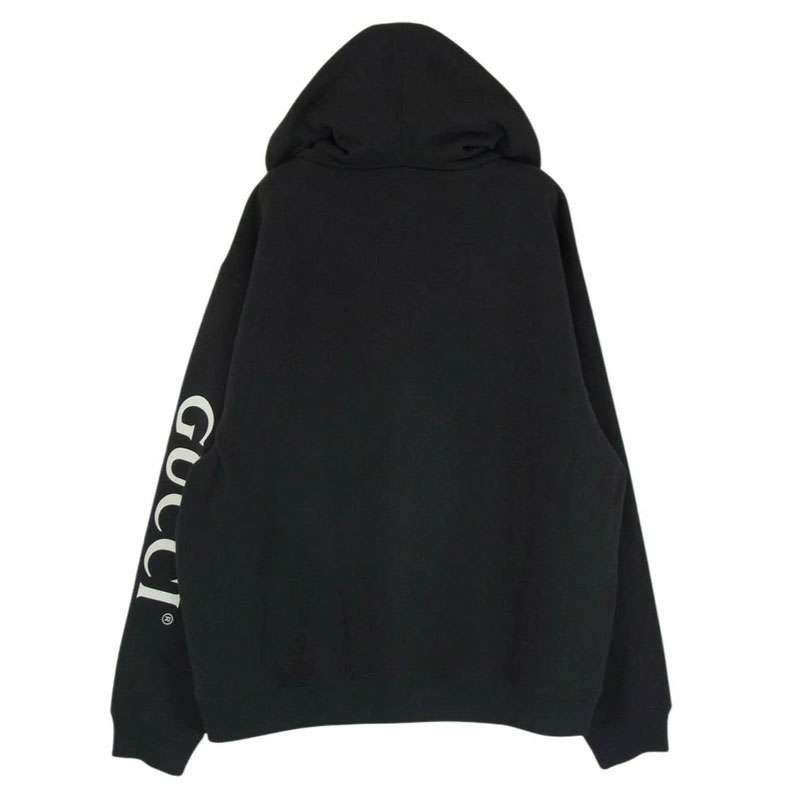 グッチ 20aw 627079 アーム ロゴプリント ハーフジップ プルオーバー パーカー スウェット 買取実績 画像