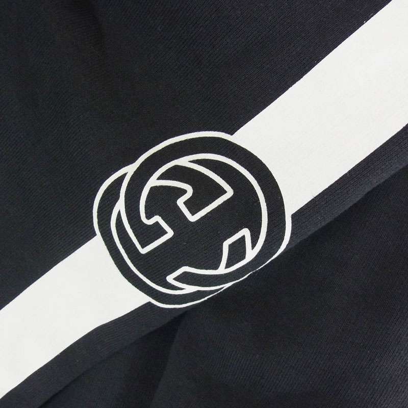 グッチ 20aw 627079 アーム ロゴプリント ハーフジップ プルオーバー パーカー スウェット 買取実績 画像