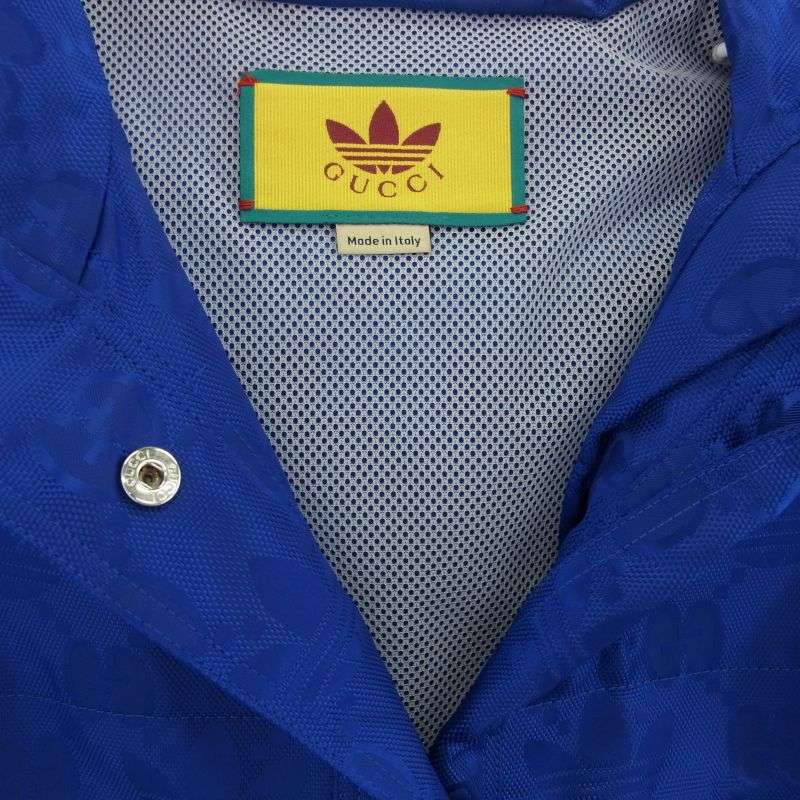 グッチ 22AW 702298 ZAJFW × ADIDAS アディダス GG Bomber Jacket Ｗネーム サイドライン ボンバージャケット ブルゾン 買取実績 画像