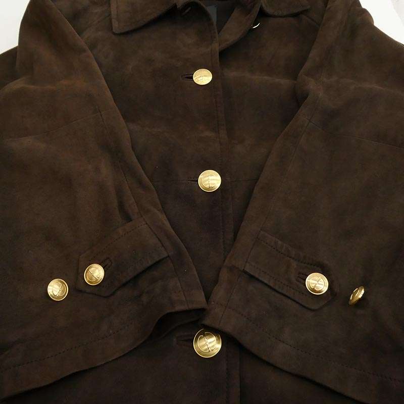 グッチ 239-1110-7513 シープスキン スエード レザー ロングコート ジャケット 買取実績 画像