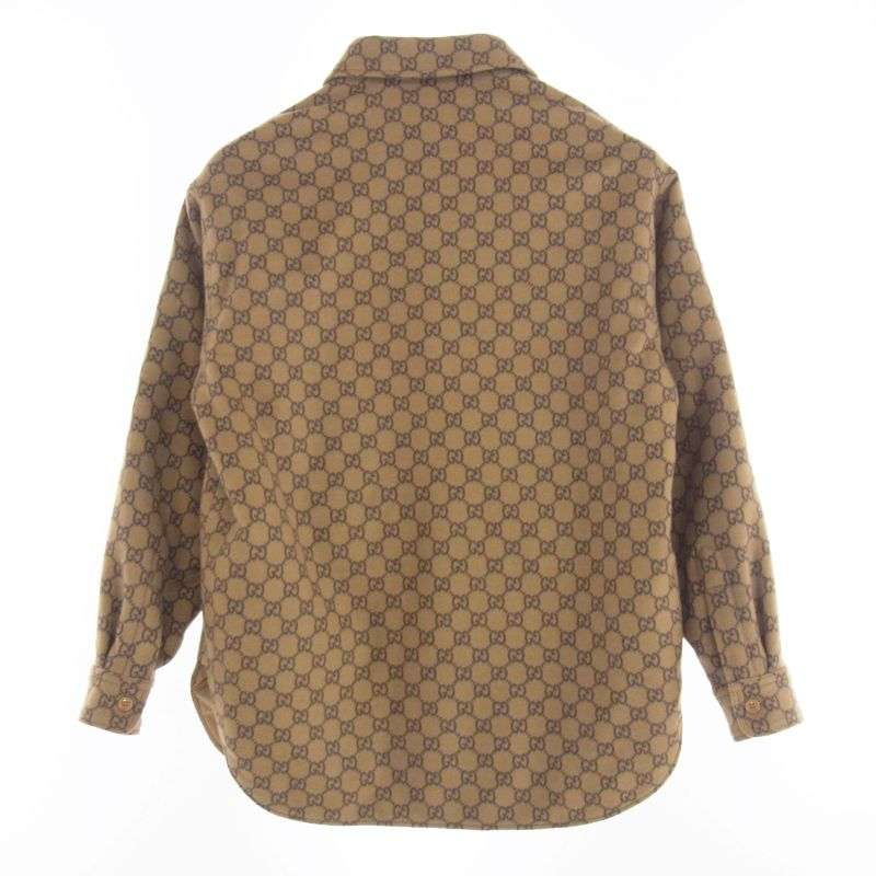 グッチ 24SS 762183 ZAPDW GGウール フランネル パデッド 長袖シャツ 買取実績 画像