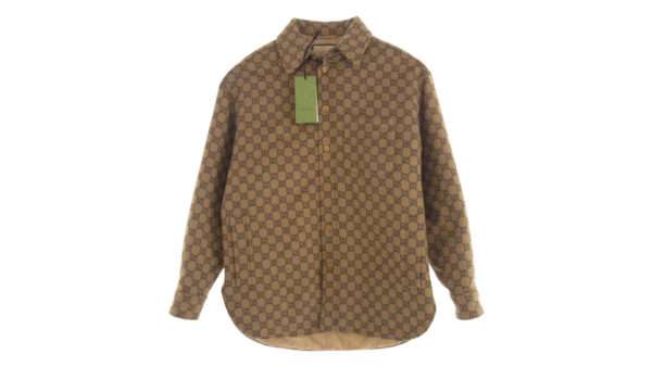 グッチ 24SS 762183 ZAPDW GGウール フランネル パデッド 長袖シャツ 買取実績