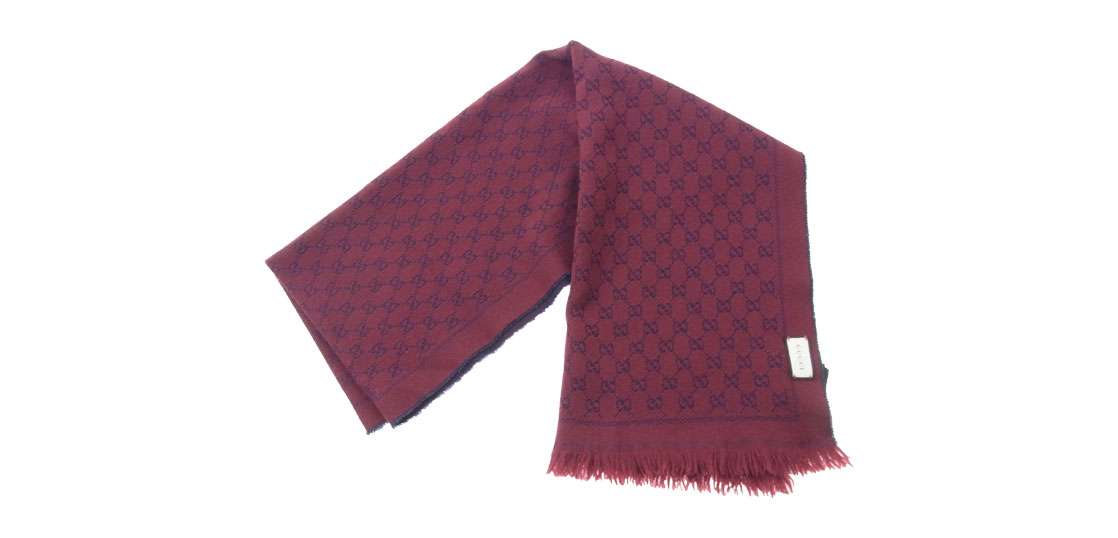 GUCCIジャカードウールシルク　スカーフ　GGロゴ マフラー GGジャカード ウールシルク スカーフブラウン/ベージュ | GUCCI公式