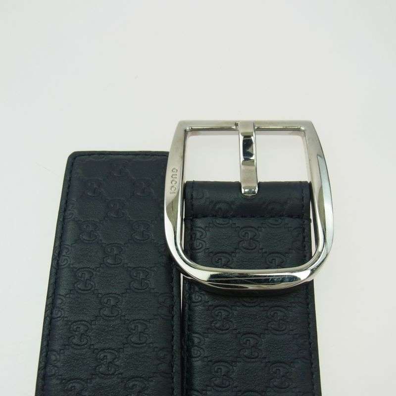 グッチ 449716 BMJ0N マイクロ グッチ シマレザー ベルト 買取実績 画像