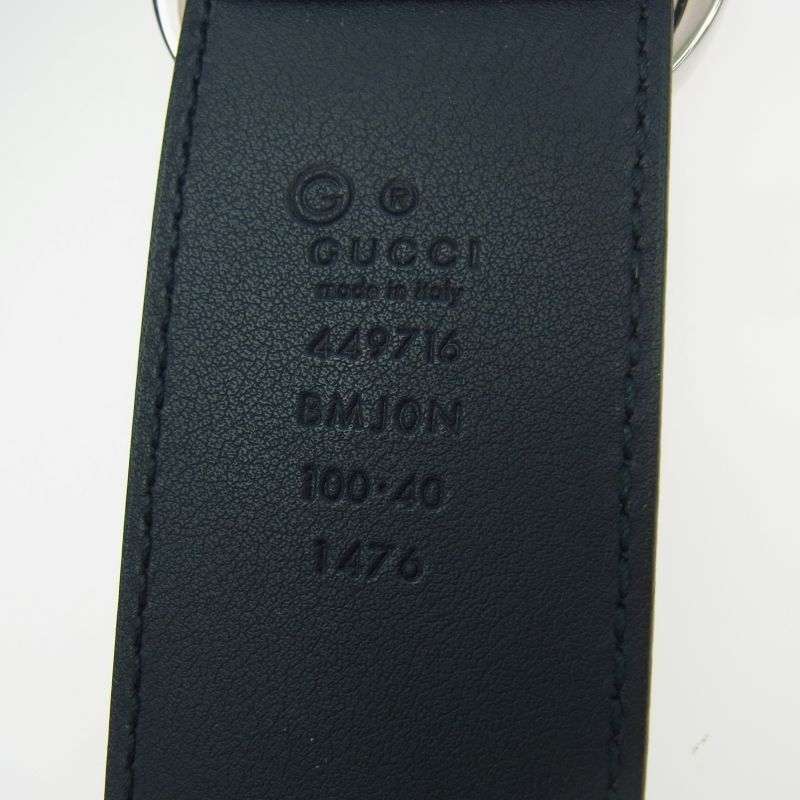 グッチ 449716 BMJ0N マイクロ グッチ シマレザー ベルト 買取実績 画像