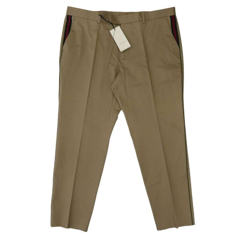 グッチ 468518 Z3732 ウェブ付き コットン シックスティーズ パンツ 買取実績 画像
