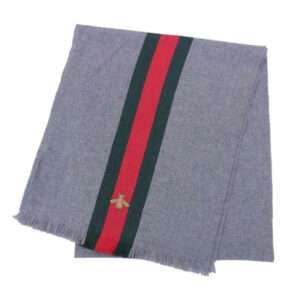 グッチ 475513 カシミヤシルク混 ビー ハチ刺繍 マフラー ストール 買取実績