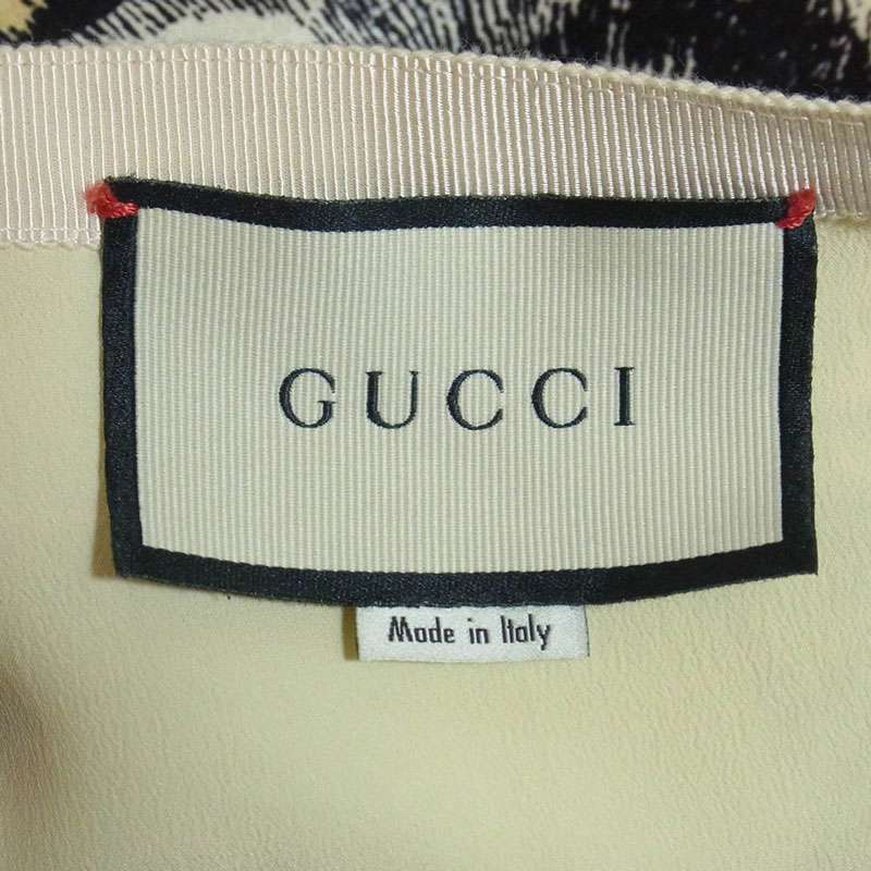 グッチ 476650 ZZJX05 ミケーレ期 タイガープリント 総柄 シルク スカート 買取実績 画像