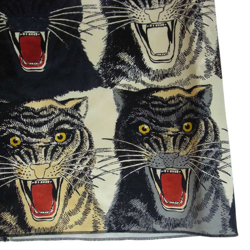 グッチ 476650 ZZJX05 ミケーレ期 タイガープリント 総柄 シルク スカート 買取実績 画像