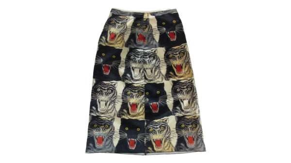 グッチ 476650 ZZJX05 ミケーレ期 タイガープリント 総柄 シルク スカート 買取実績