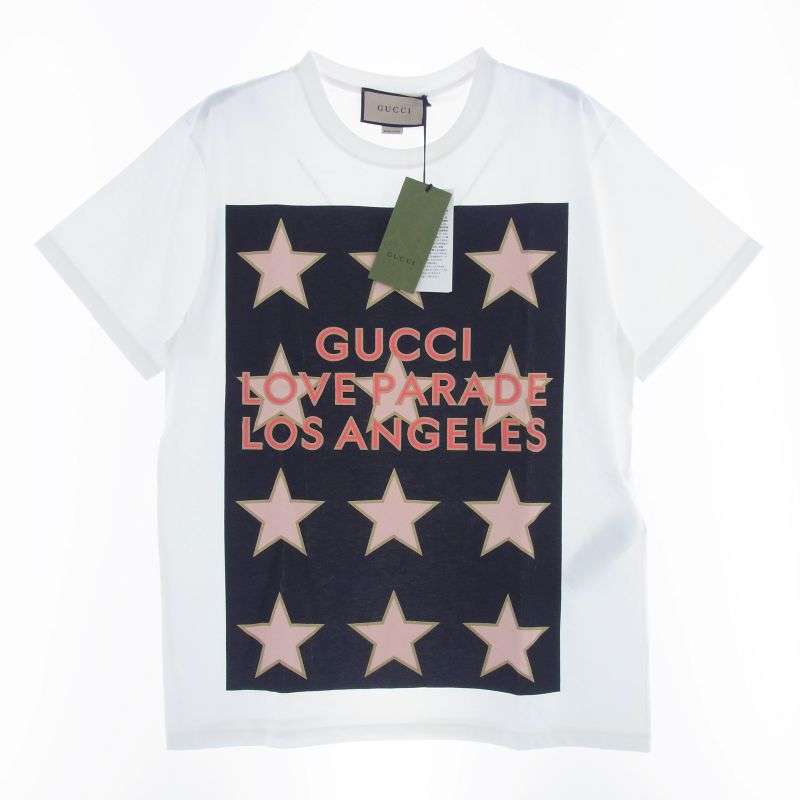 グッチ 548334 XJEQI Love Parade LA T-Shirt スター プリント 半袖 Tシャツ 買取実績 画像