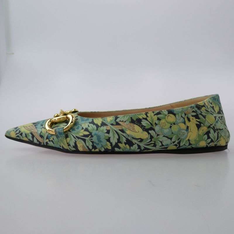 グッチ 639272 LIBERTY リバティ フローラル チェーン パンプス 買取実績 画像