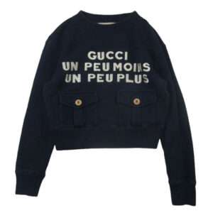 グッチ 644664 XJDA4 UN PEU MOINS UN PEU PLUS ロゴ刺繍 ポケット スウェット 買取実績