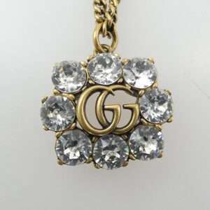 グッチ 645675 J1D50 8062 Crystal Double G Necklace 買取実績