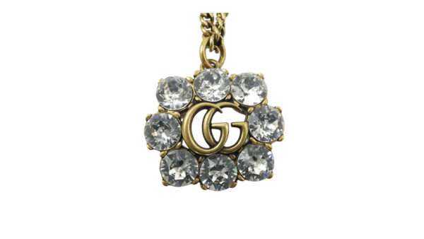 グッチ 645675 J1D50 8062 Crystal Double G Necklace 買取実績