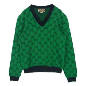 グッチ 661155 XKBXI GG総柄 Vネック ニット セーター ウール コットン イタリア製 買取実績